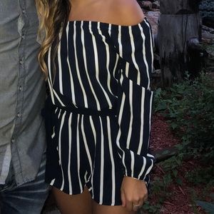 Off the shoulder romper!